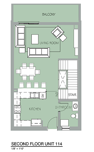 Watkins Glen Vacation Rental: Unit 114 Second Floor